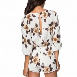 O’Neil Floral Lace Up Romper